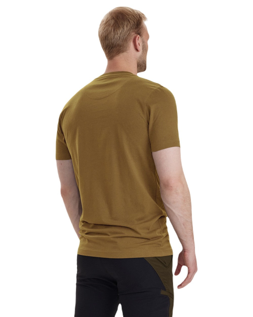 Butternut coloured Deerhunter Logo T-Shirt on white background