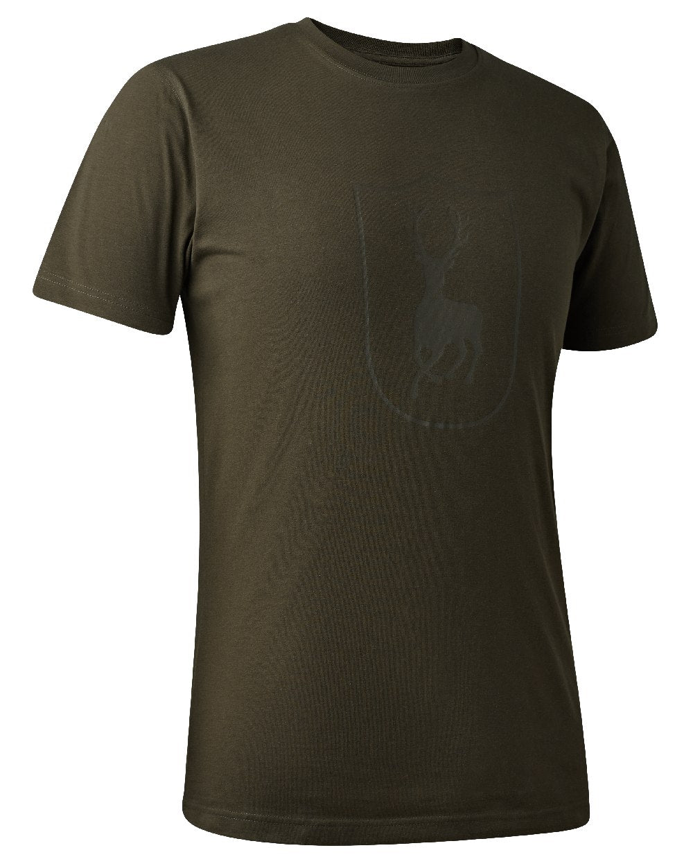 Fallen Leaf coloured Deerhunter Logo T-Shirt on white background