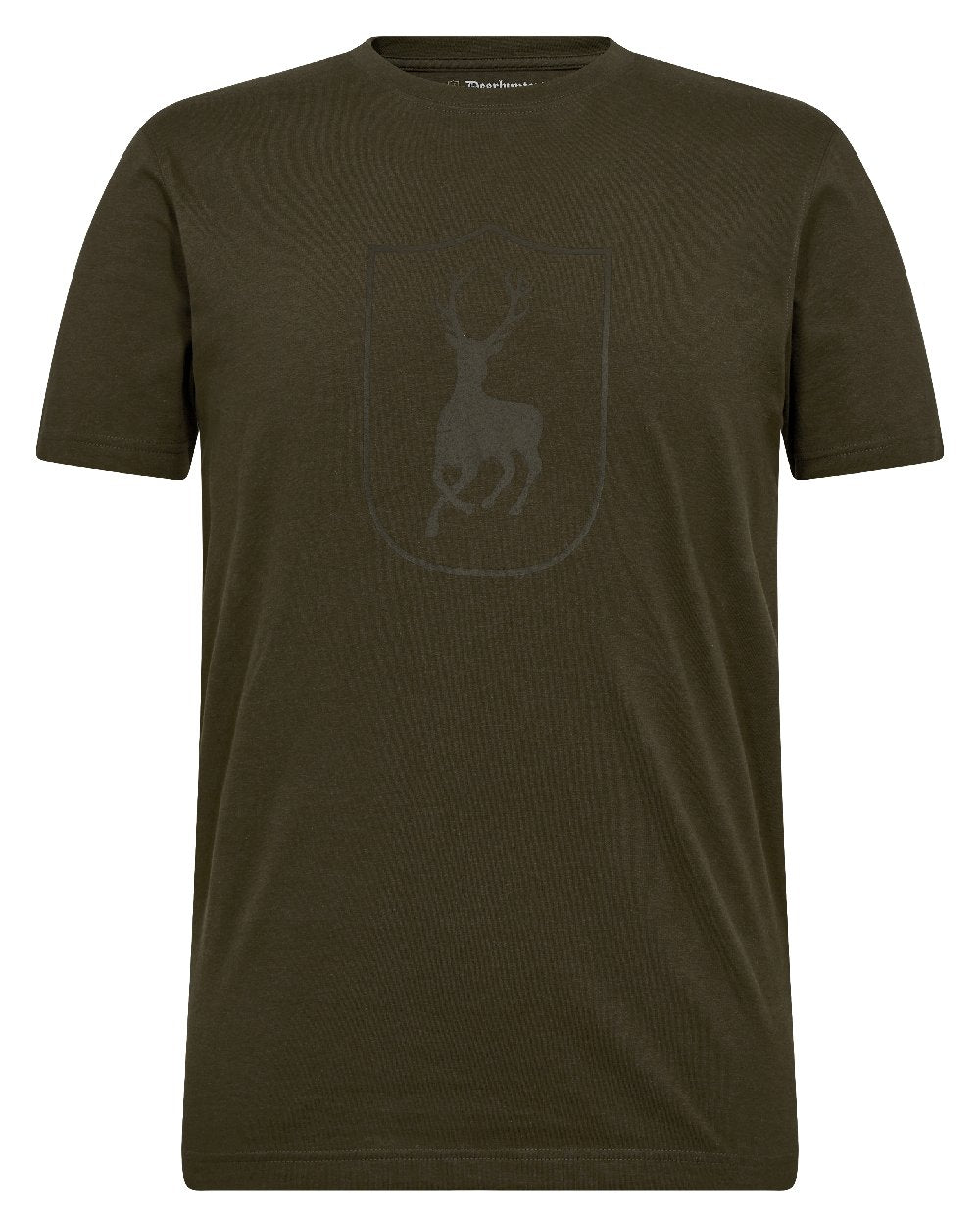 Fallen Leaf coloured Deerhunter Logo T-Shirt on white background