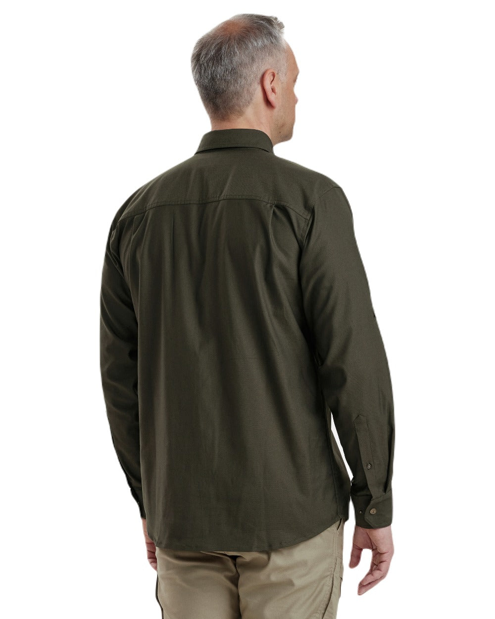 Forest Green coloured Deerhunter Matobo Shirt on white background