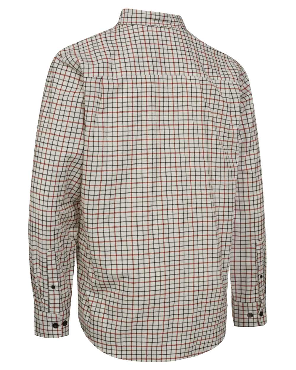 Orange Check coloured Deerhunter Mens Gavin Shirt on white background