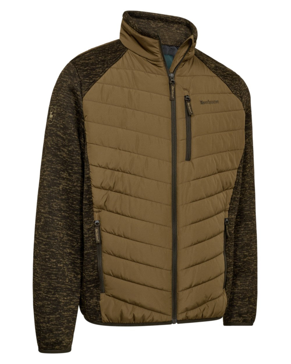 Butternut coloured Deerhunter Mens Moor Padded Jacket on white background