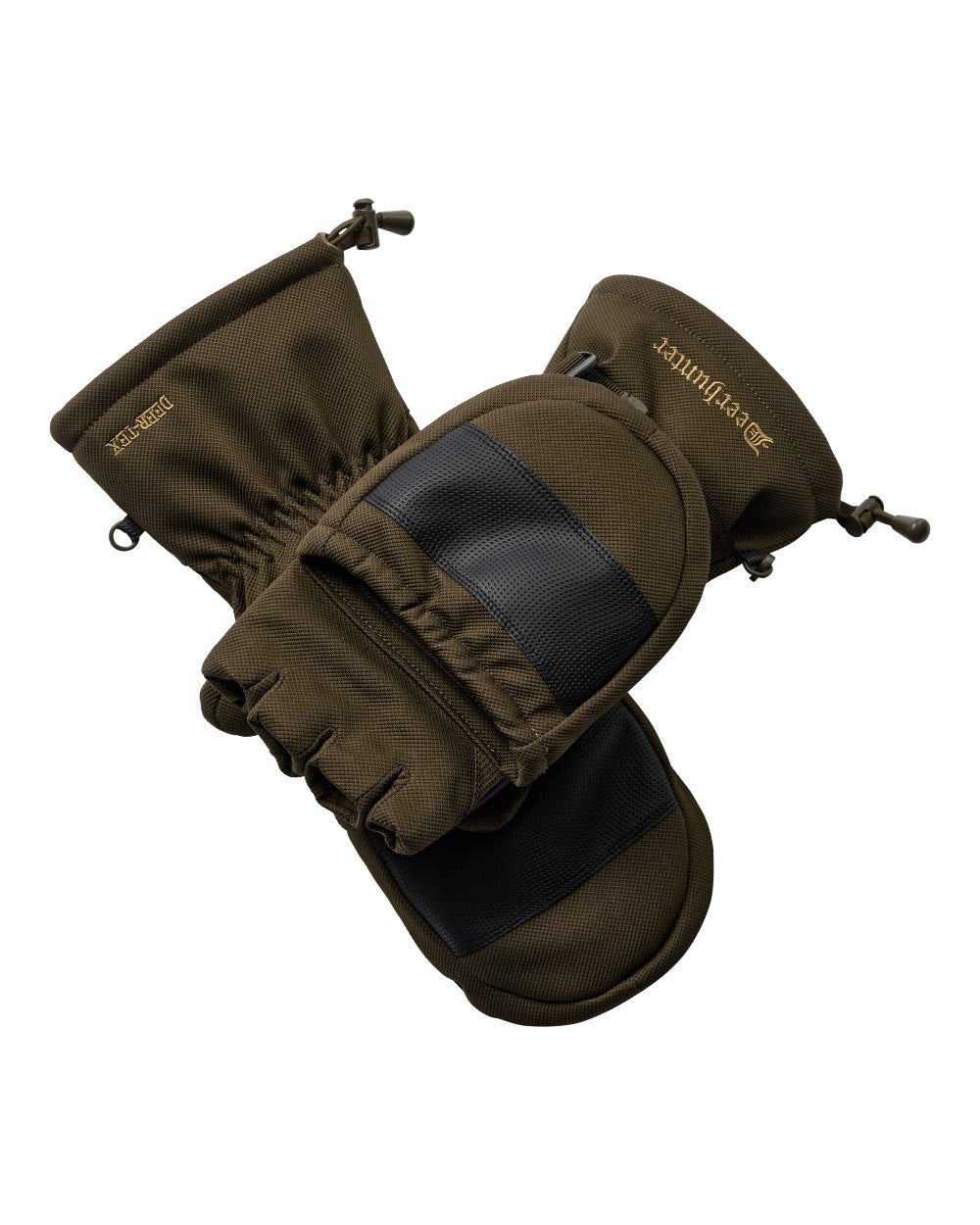 Art Green coloured Deerhunter Mens Muflon Pro Glomitts on white background