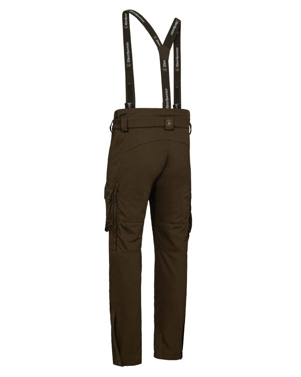 Art Green coloured Deerhunter Mens Muflon Pro Trousers on white background