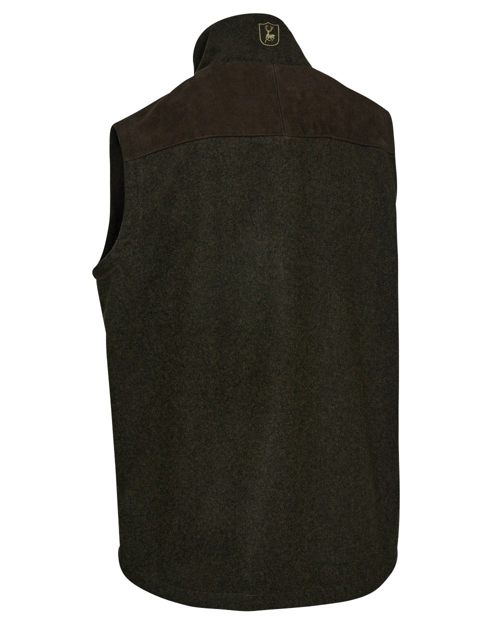 Loden Wood coloured Deerhunter Mens Tatra Waistcoat on white background