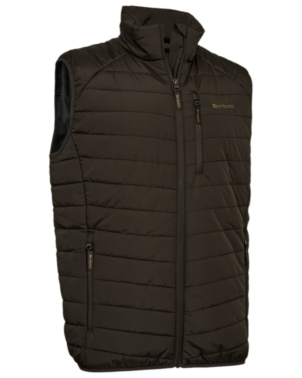 Brown Leaf Coloured Deerhunter Moor Fully Padded Waistcoat on white background