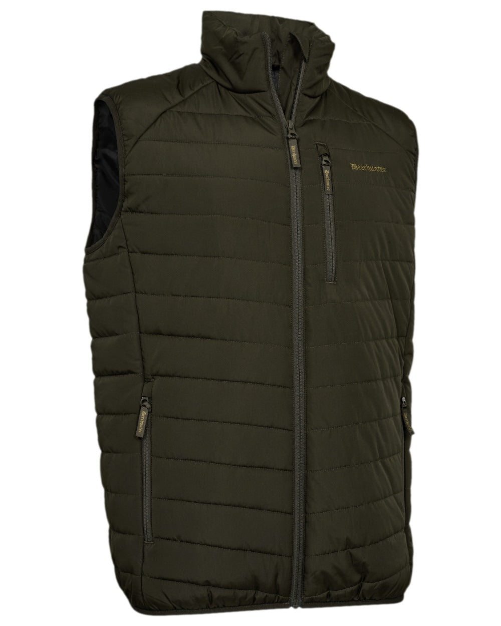 Timber Coloured Deerhunter Moor Fully Padded Waistcoat on white background