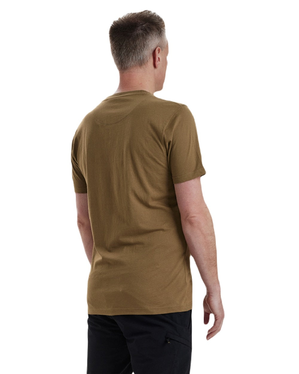 Butternut coloured Deerhunter Nolan T-Shirt on white background
