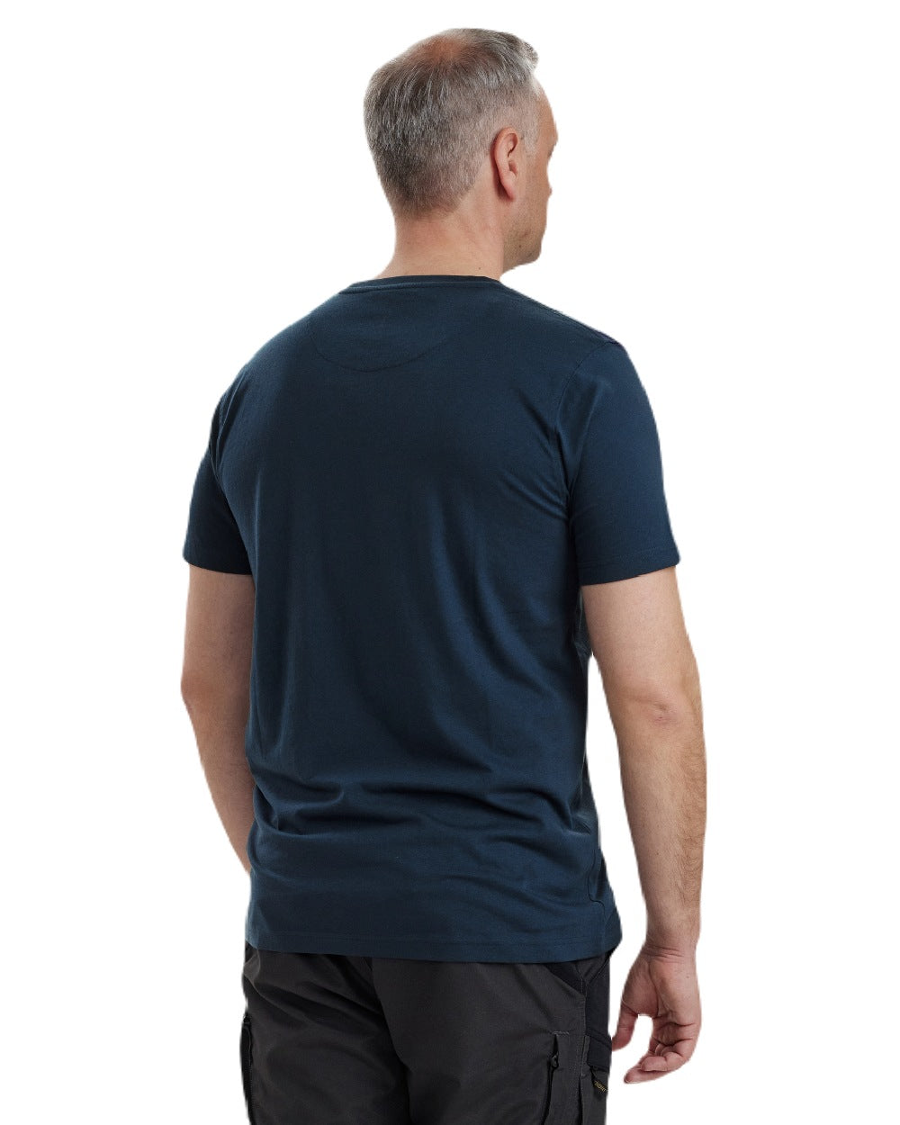 Dark Blue coloured Deerhunter Nolan T-Shirt on white background