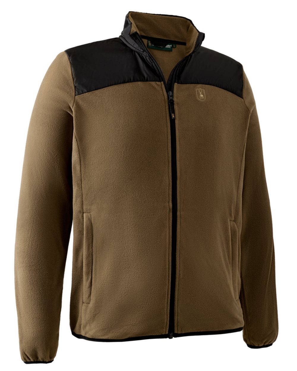 Hickory coloured Deerhunter Northward Fleece Jacket on white background