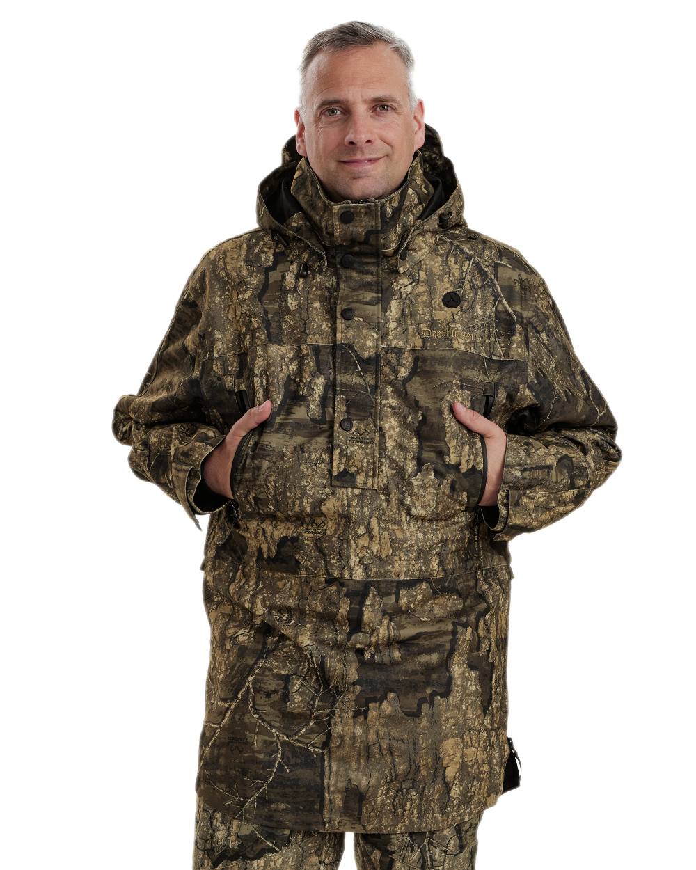 Realtree Timber Coloured Deerhunter PRO Gamekeeper Smock on white background