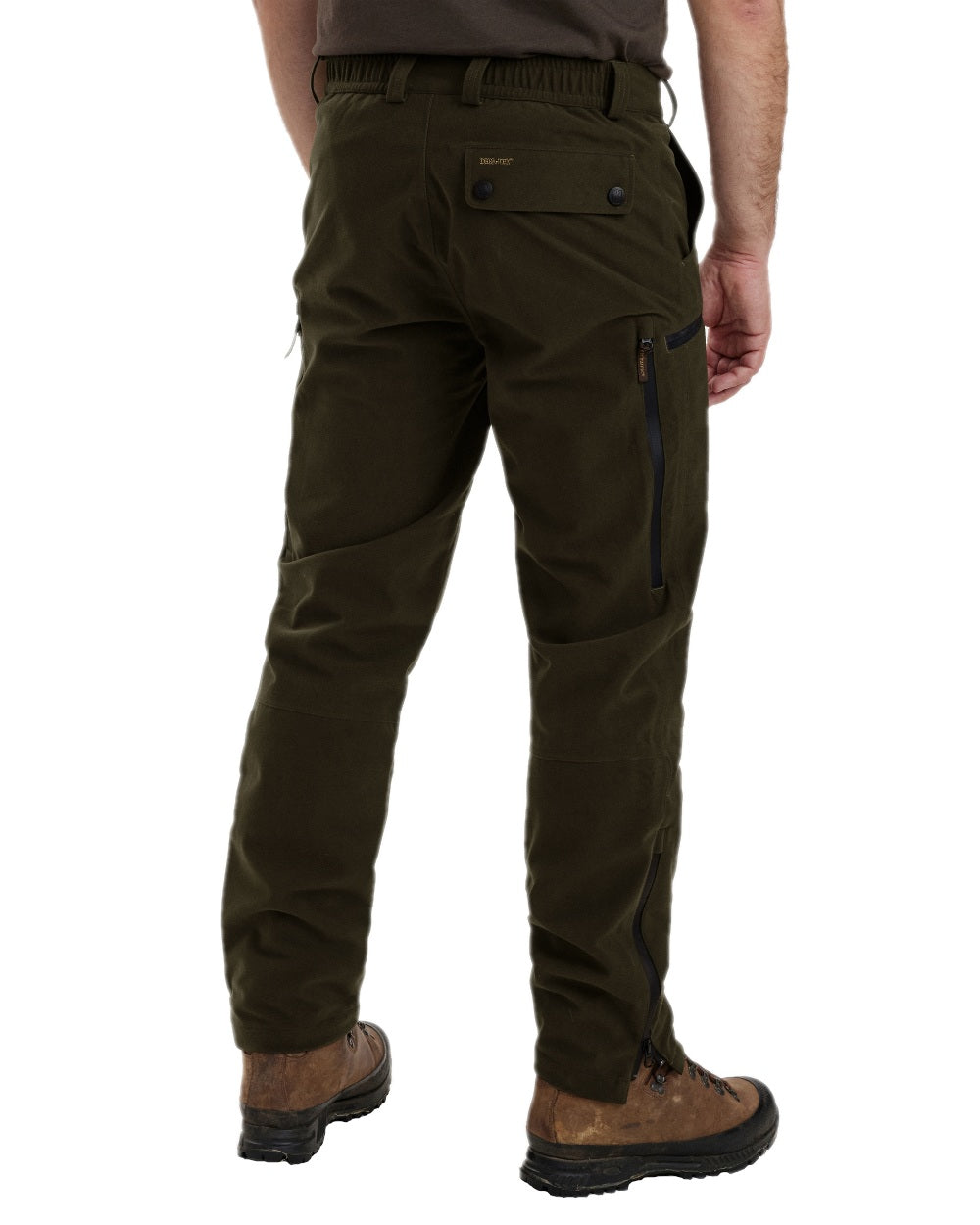 Peat Coloured Deerhunter Pro Gamekeeper Boot Trousers on white background