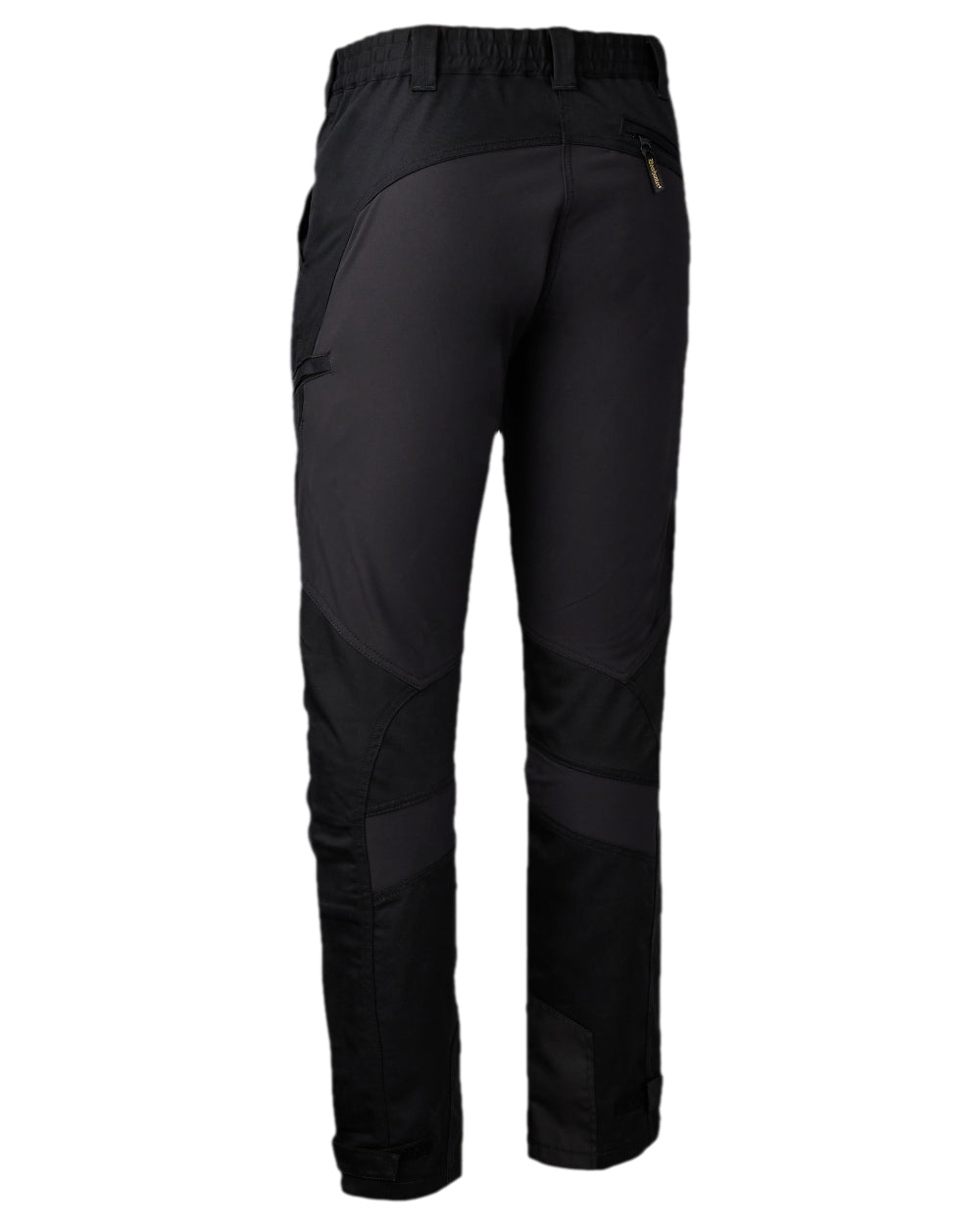 Black Coloured Deerhunter Rogaland Contrast Stretch Trousers on white background