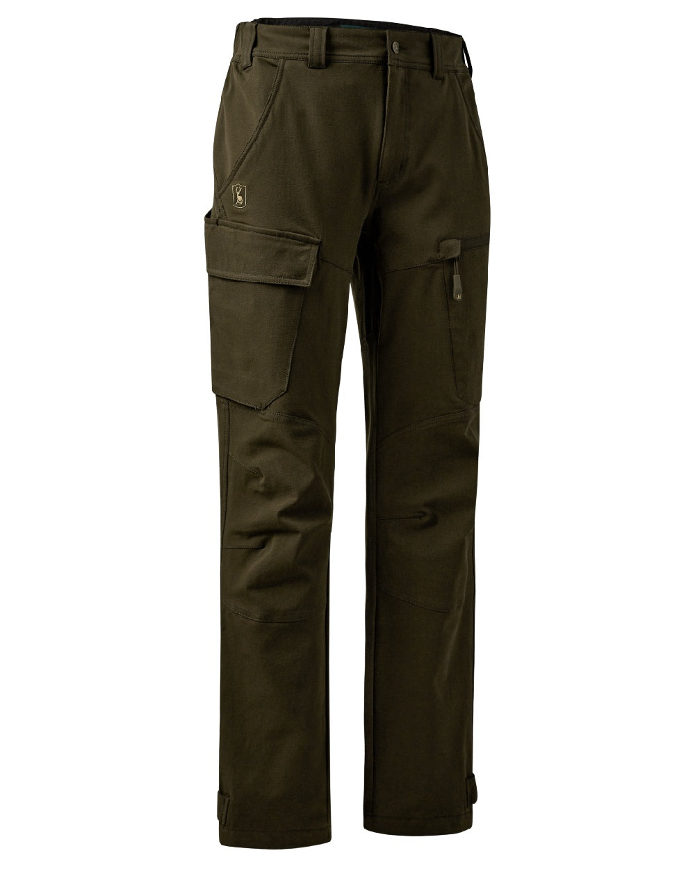 Fallen Leaf coloured Deerhunter Sarek Full Stretch Trousers on white background