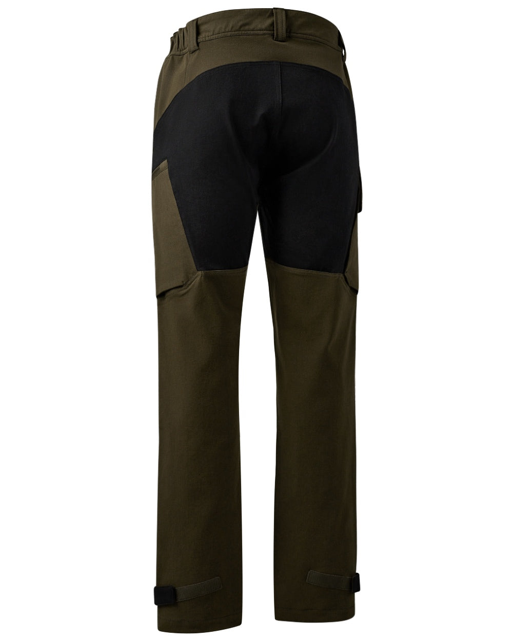 Fallen Leaf Black coloured Deerhunter Sarek Full Stretch Trousers on white background