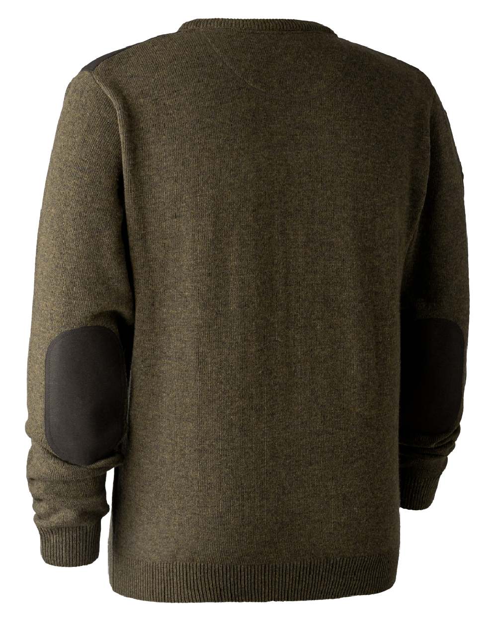 Cypress coloured Deerhunter Sheffield V-Neck Sweater on white background