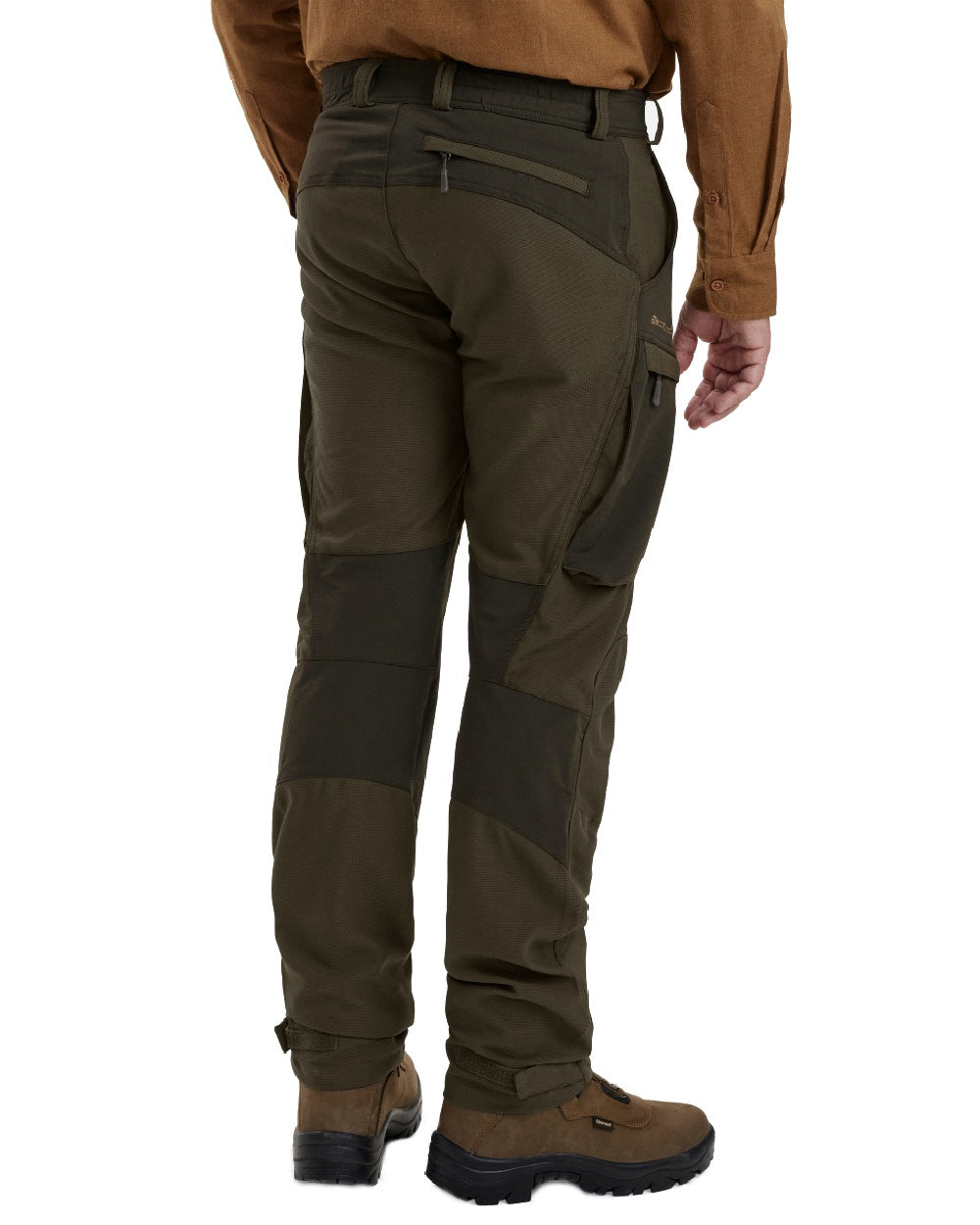Palm Green coloured Deerhunter Strike Extreme Trousers on white background