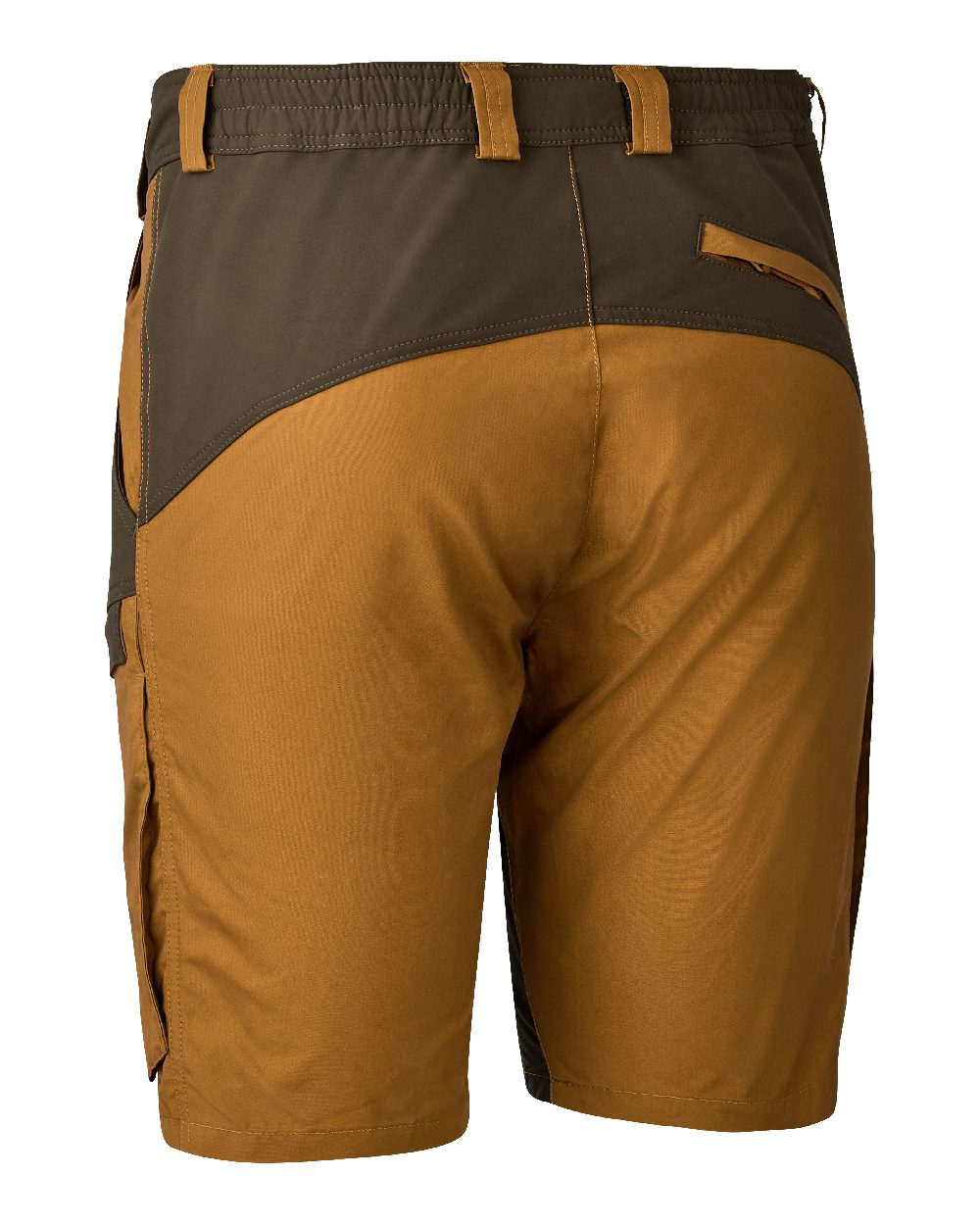 Bronze coloured Deerhunter Strike Shorts on white background