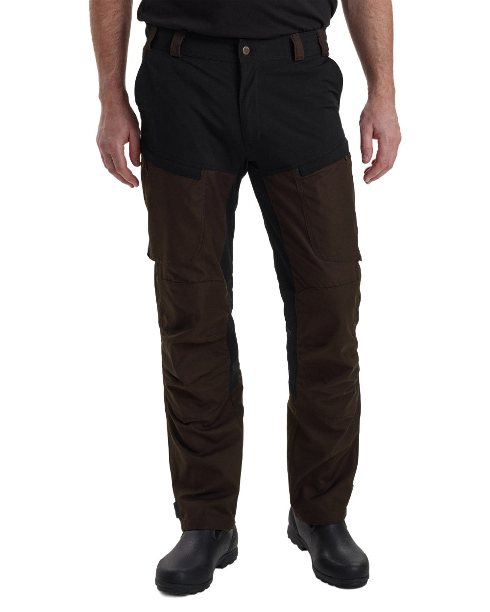 Dark Prune coloured Deerhunter Strike Trousers on white background