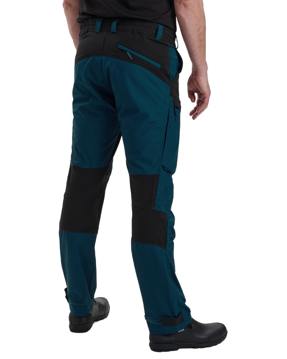 Pacific Blue coloured Deerhunter Strike Trousers on white background