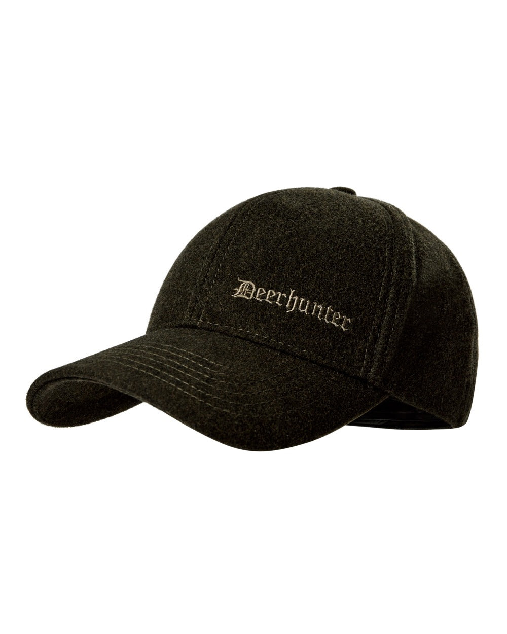 Loden Wood Coloured Deerhunter Tatra Cap With Earflaps On A White Background