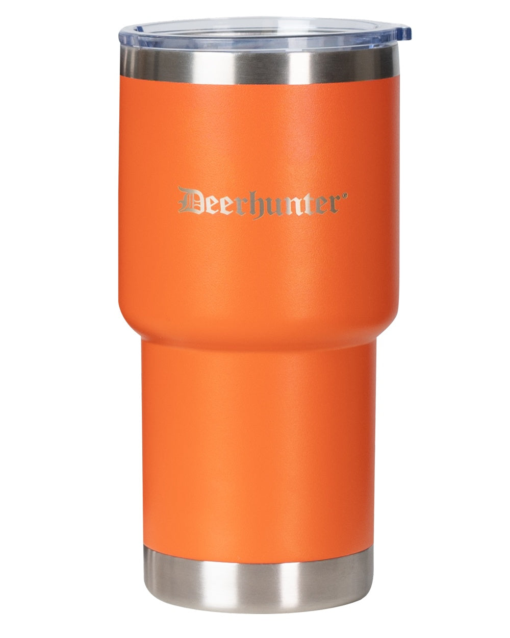Orange coloured Deerhunter Thermo Cup With Lid on white background