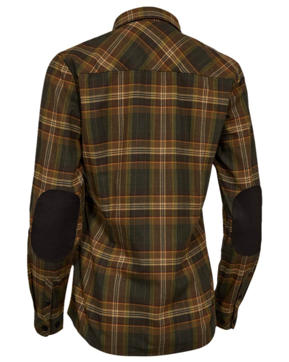 Green Check Coloured Deerhunter Womens Blair Shirt on white background
