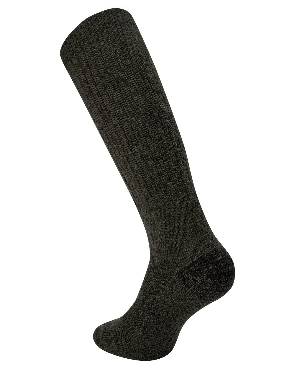 Forest Green coloured Deerhunter Wool Silk Socks on white background