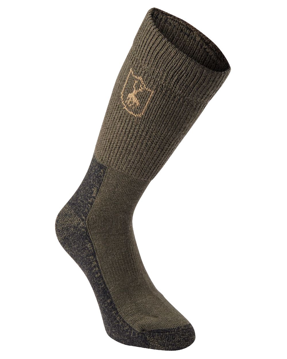 Grape Leaf coloured Deerhunter Wool Socks Deluxe Short on white background