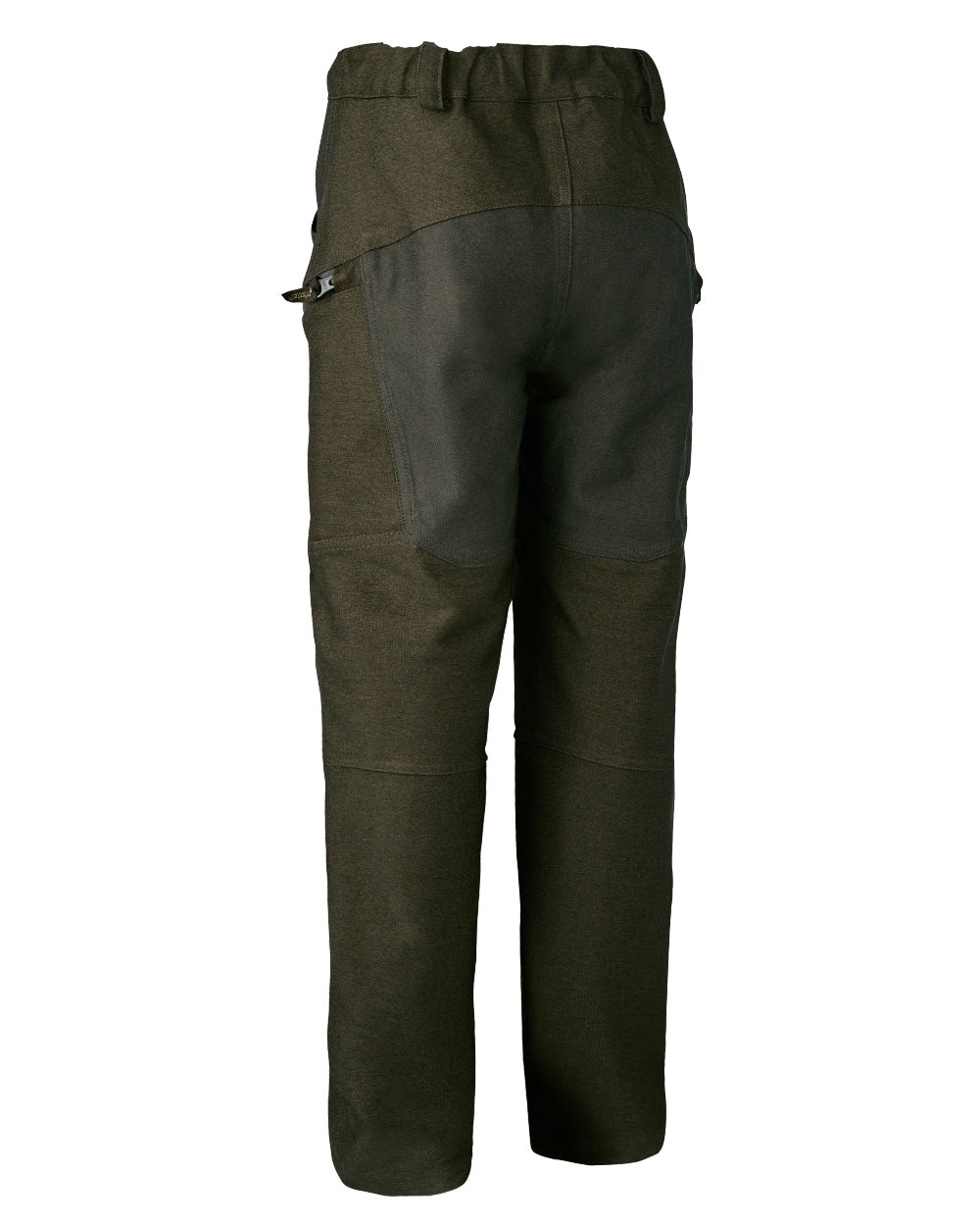 Olive Night Melange coloured Deerhunter Youth Chasse Trousers on white background