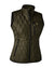Deerhunter Lady Mossdale Quilted Waistcoat in Forest Green #colour_forest-green