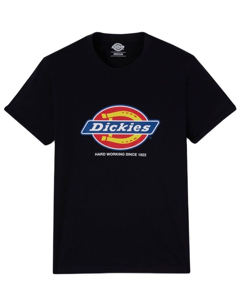 Black coloured Dickies Denison T-shirt on white background
