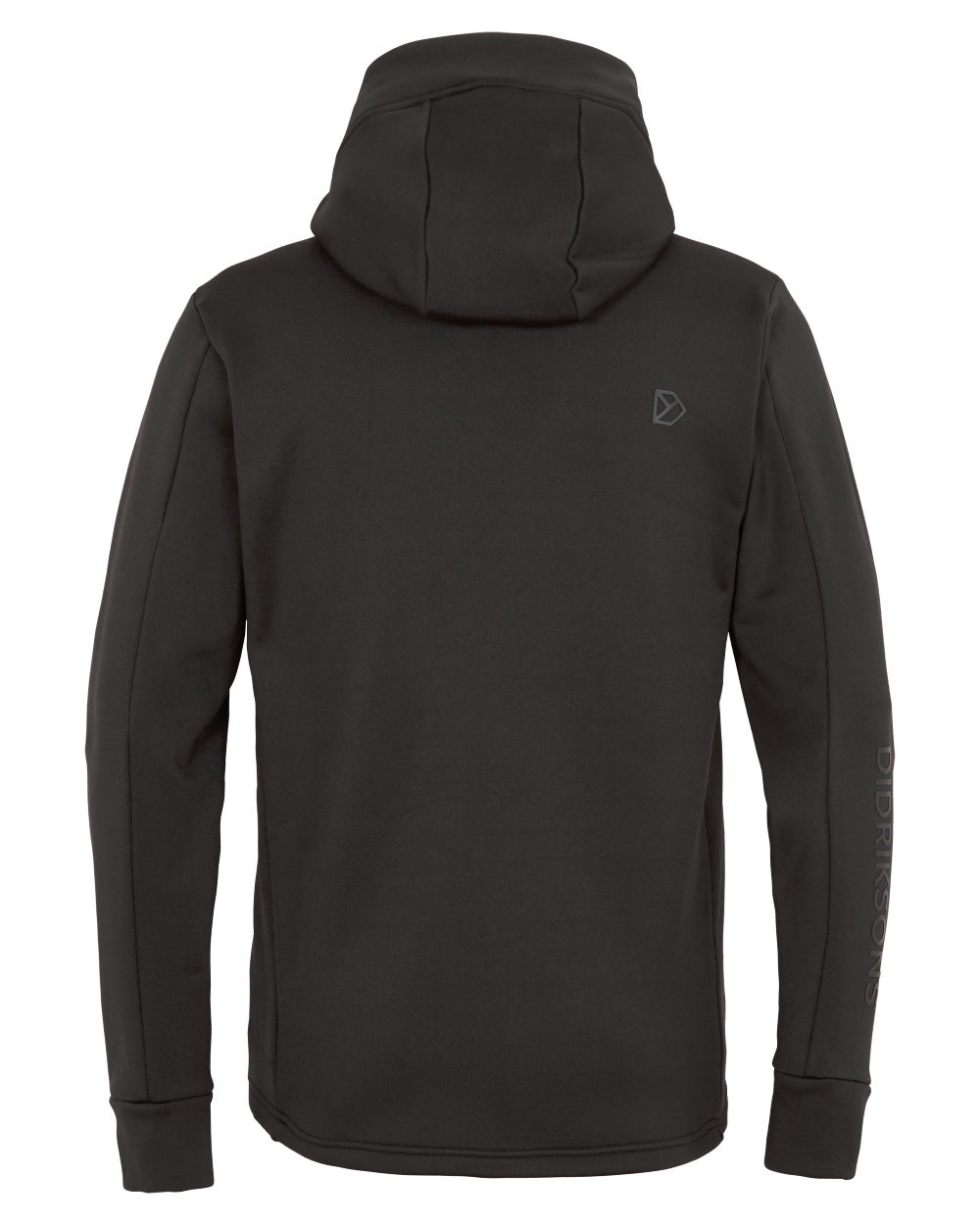 Black coloured Didriksons Acke Full Zip Jacket on white background