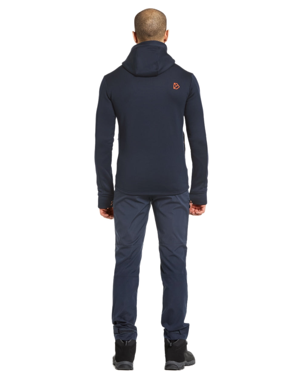 Dark Night Blue coloured Didriksons Acke Full Zip Jacket on white background