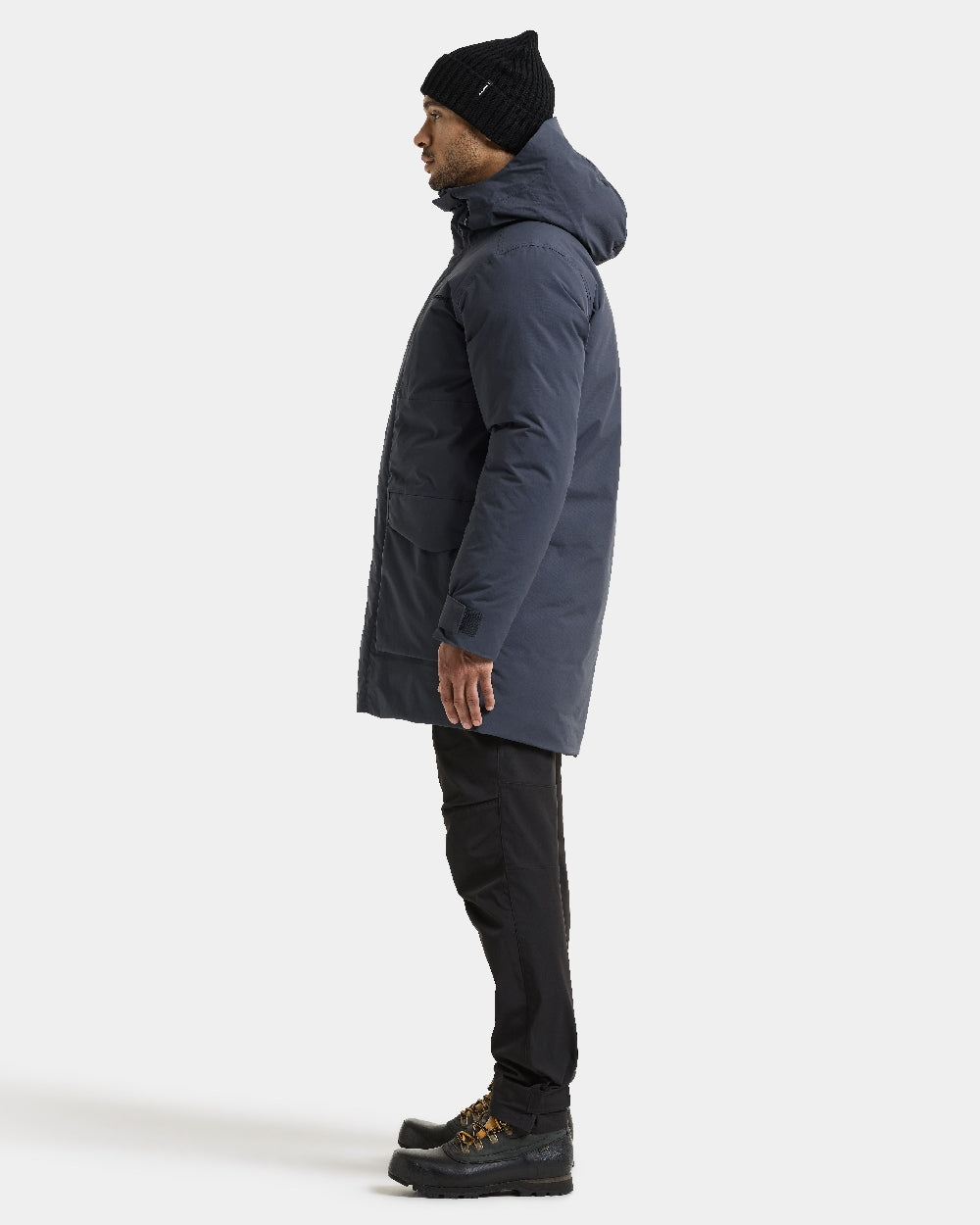 Sleepy Blue coloured Didriksons Akilles Mens Parka 3 on white background