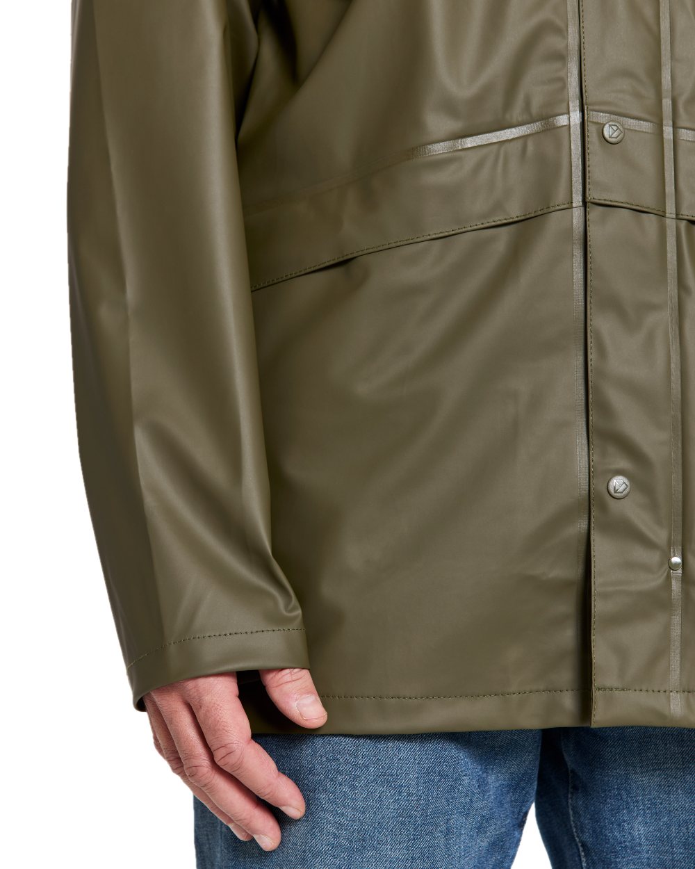 Fog Green coloured Didriksons Avon Galon Jacket 2 on white background