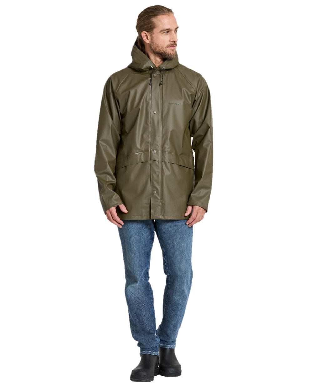 Fog Green coloured Didriksons Avon Galon Jacket 2 on white background