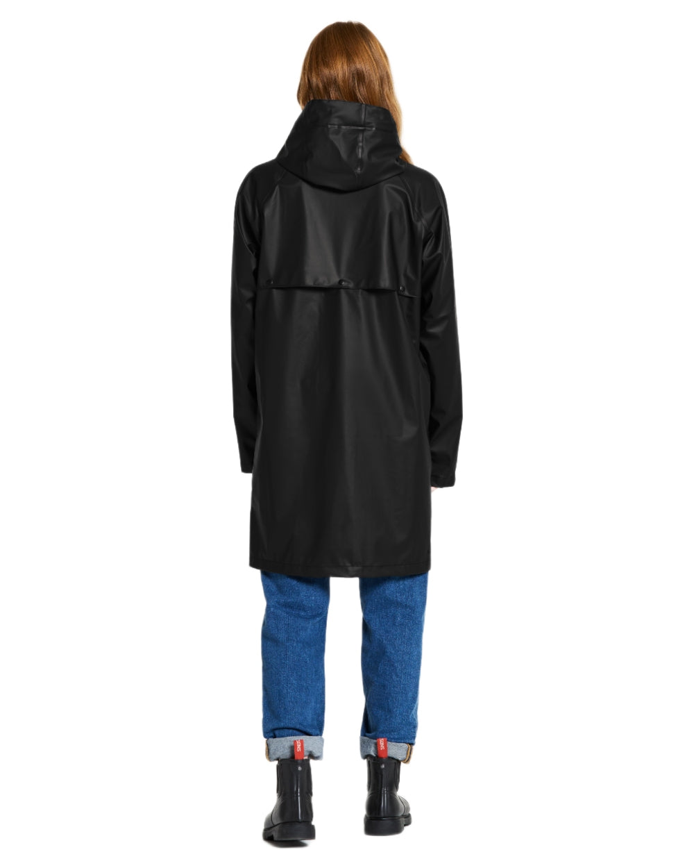 Black coloured Didriksons Avon Parka on white background