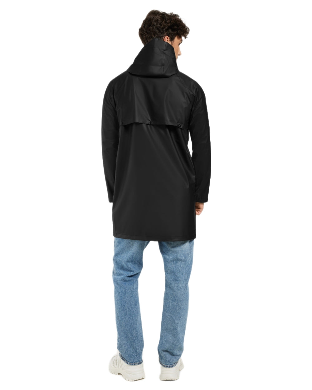 Black coloured Didriksons Avon Parka on white background