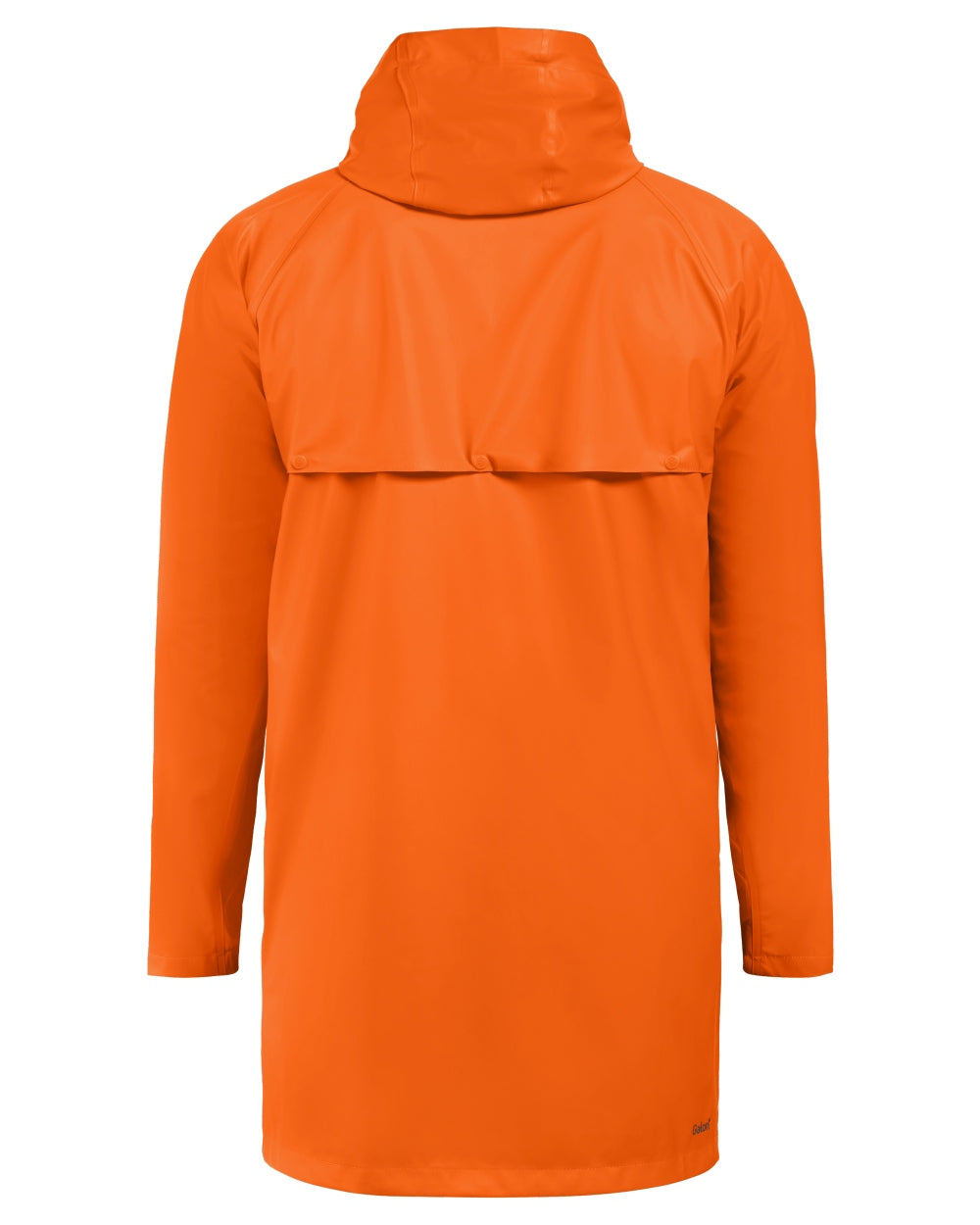 Flame coloured Didriksons Avon Parka on white background
