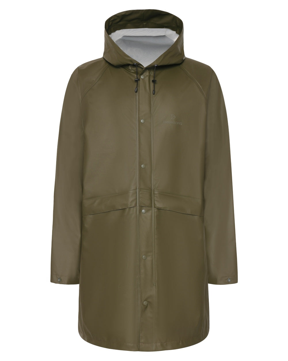 Fog Green coloured Didriksons Avon Parka on white background