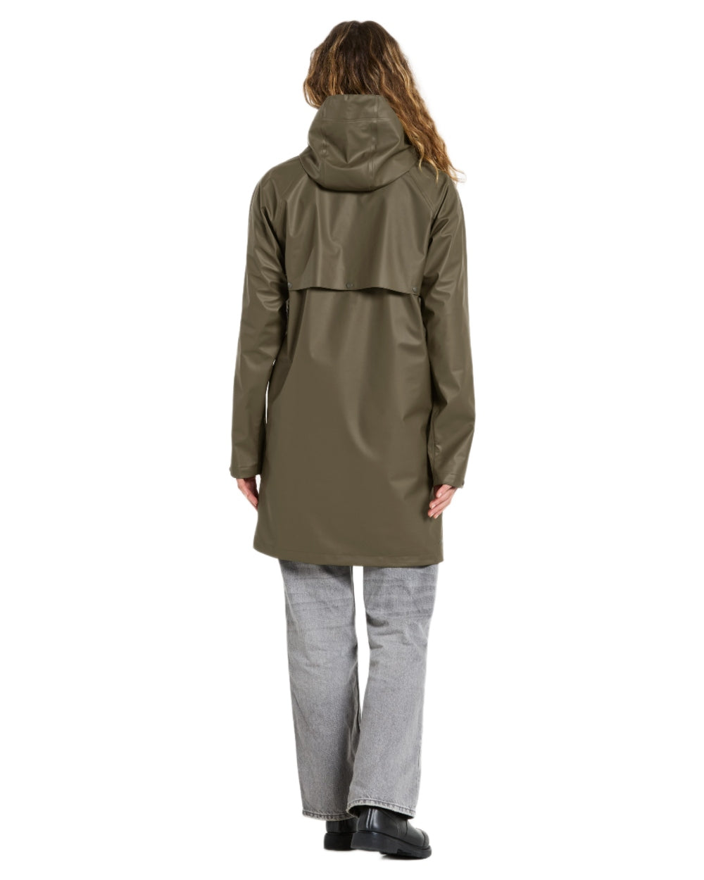 Fog Green coloured Didriksons Avon Parka on white background
