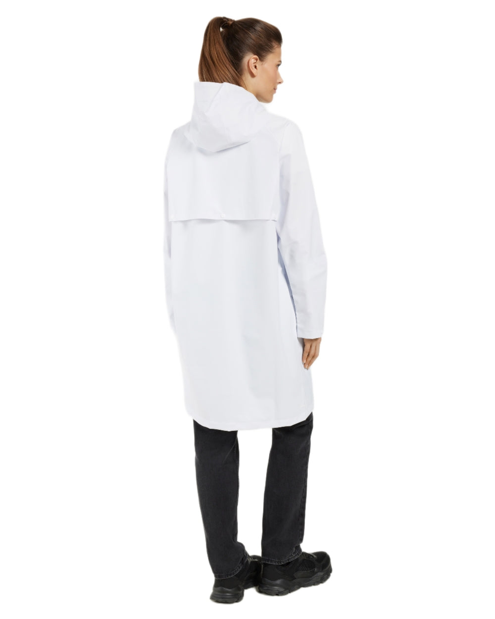 Snow White coloured Didriksons Avon Parka on white background