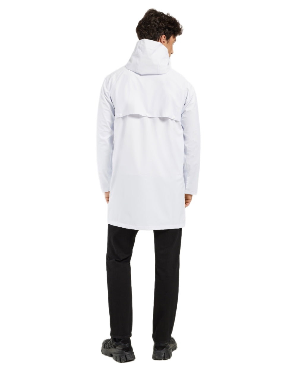 Snow White coloured Didriksons Avon Parka on white background