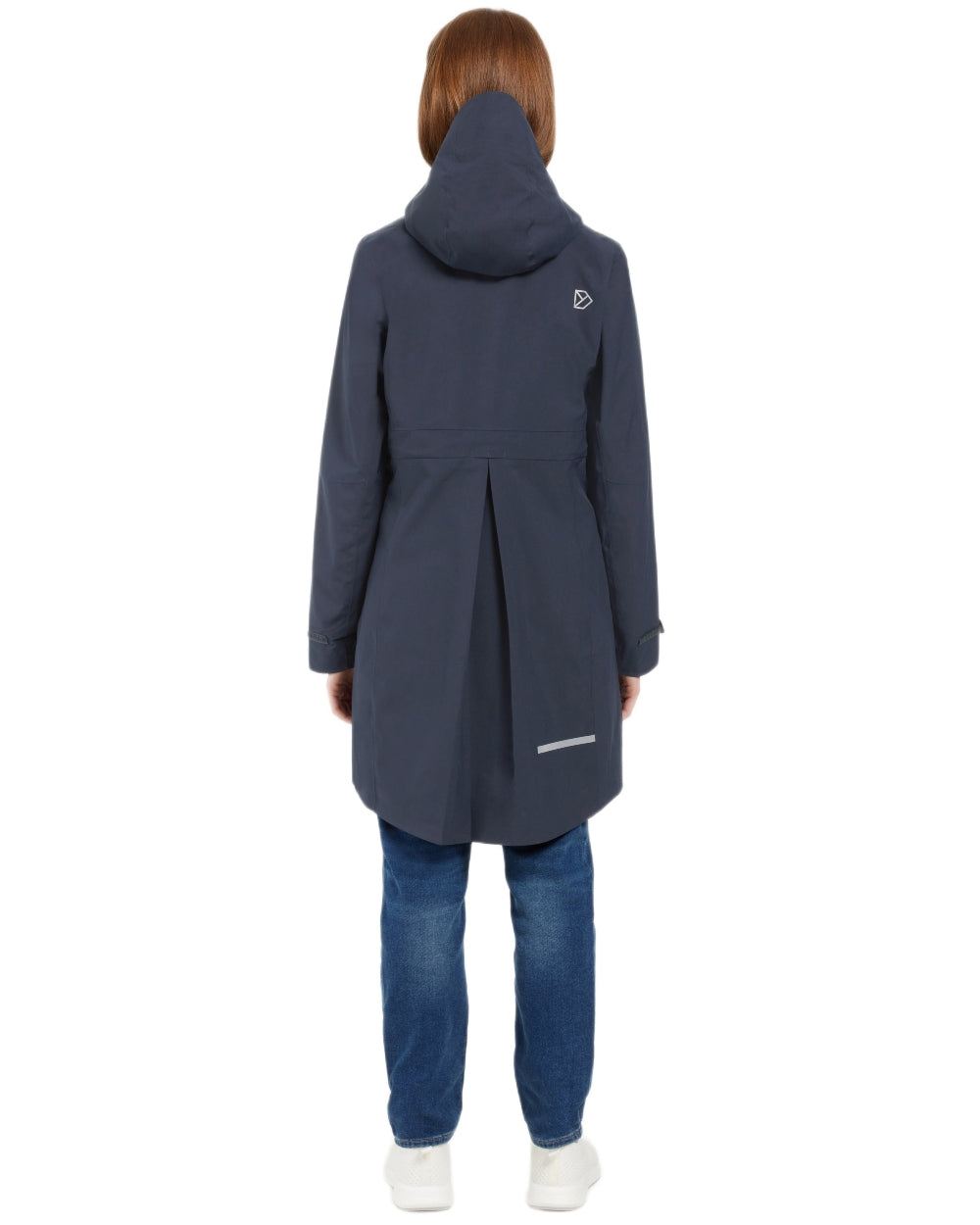 Dark Night Blue coloured Didriksons Bea Womens Parka 6 on white background