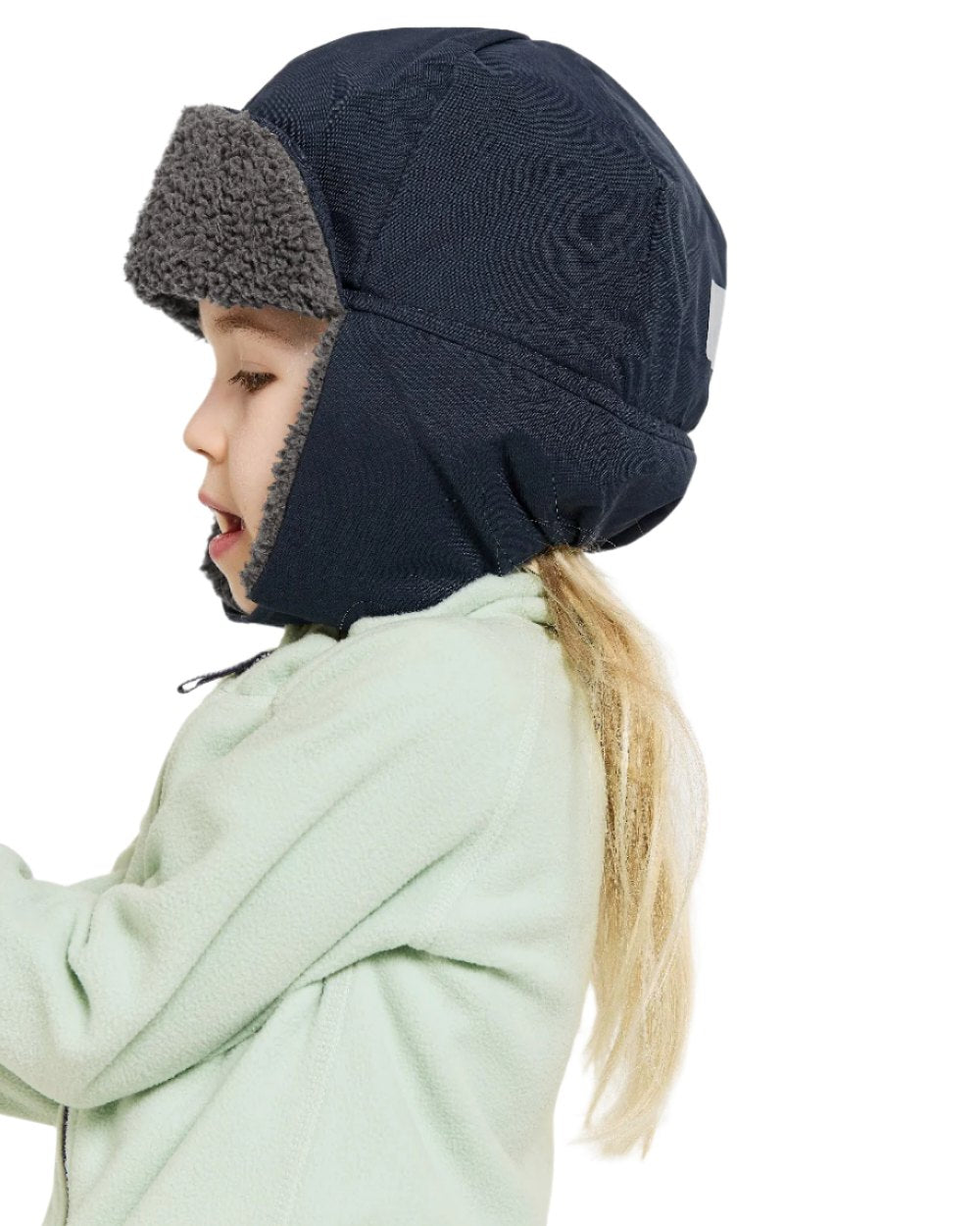 Navy Coloured Didriksons Biggles Kids Cap on white background