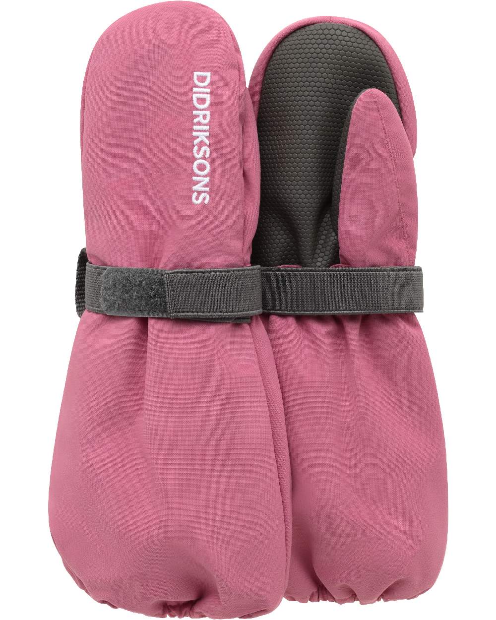 Heather Pink Coloured Didriksons Biggies Mitten 8 on White Background