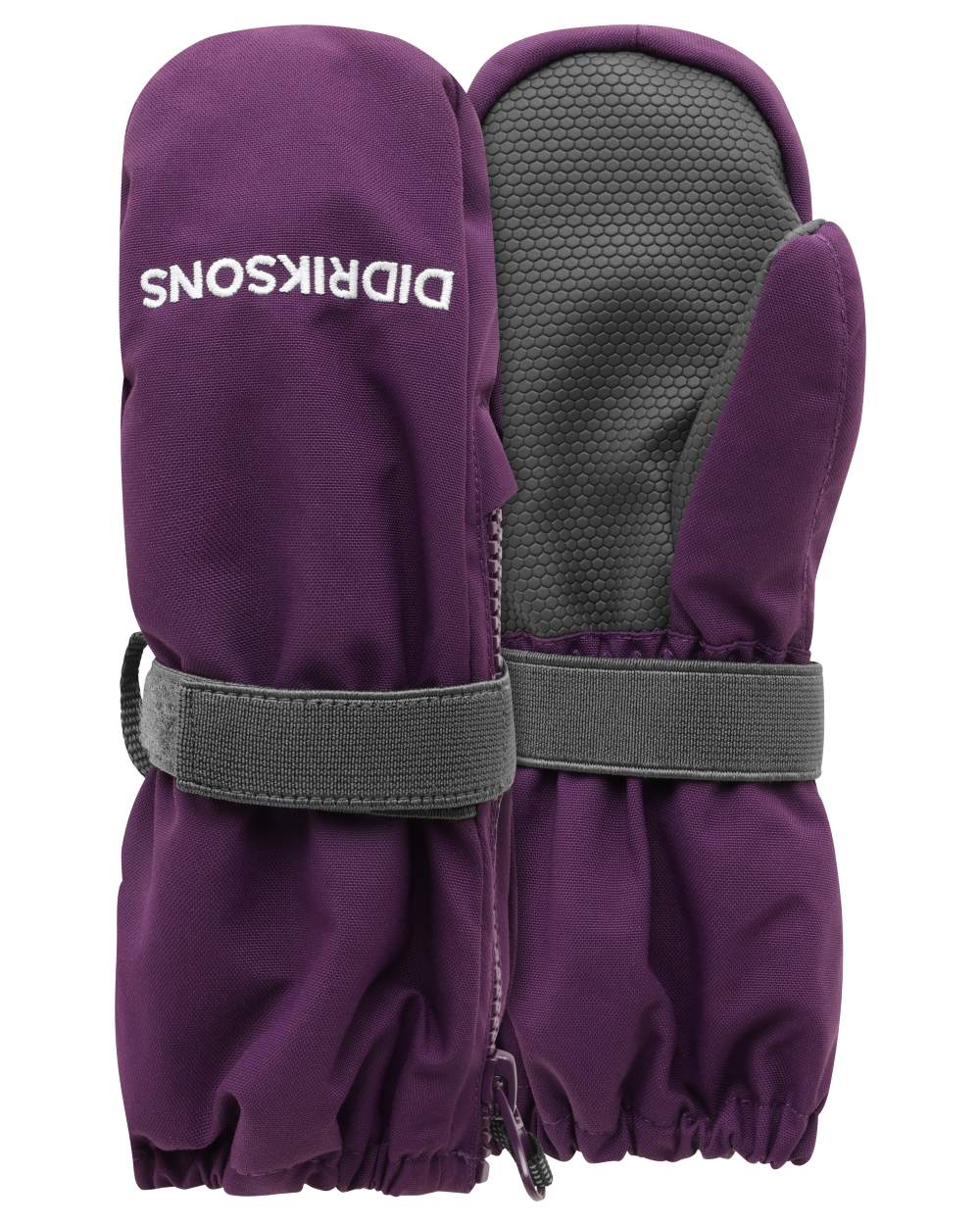 Northen Purple coloured Didriksons Biggles Mitten 9 on white background