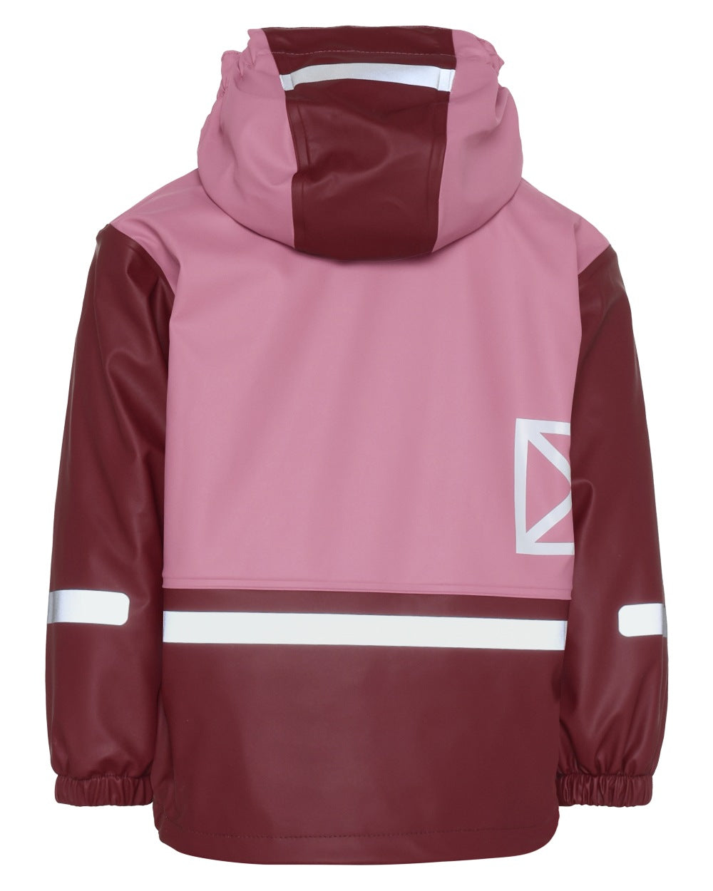 Heather Pink coloured Didriksons Boardman Kids Rain Set on white background