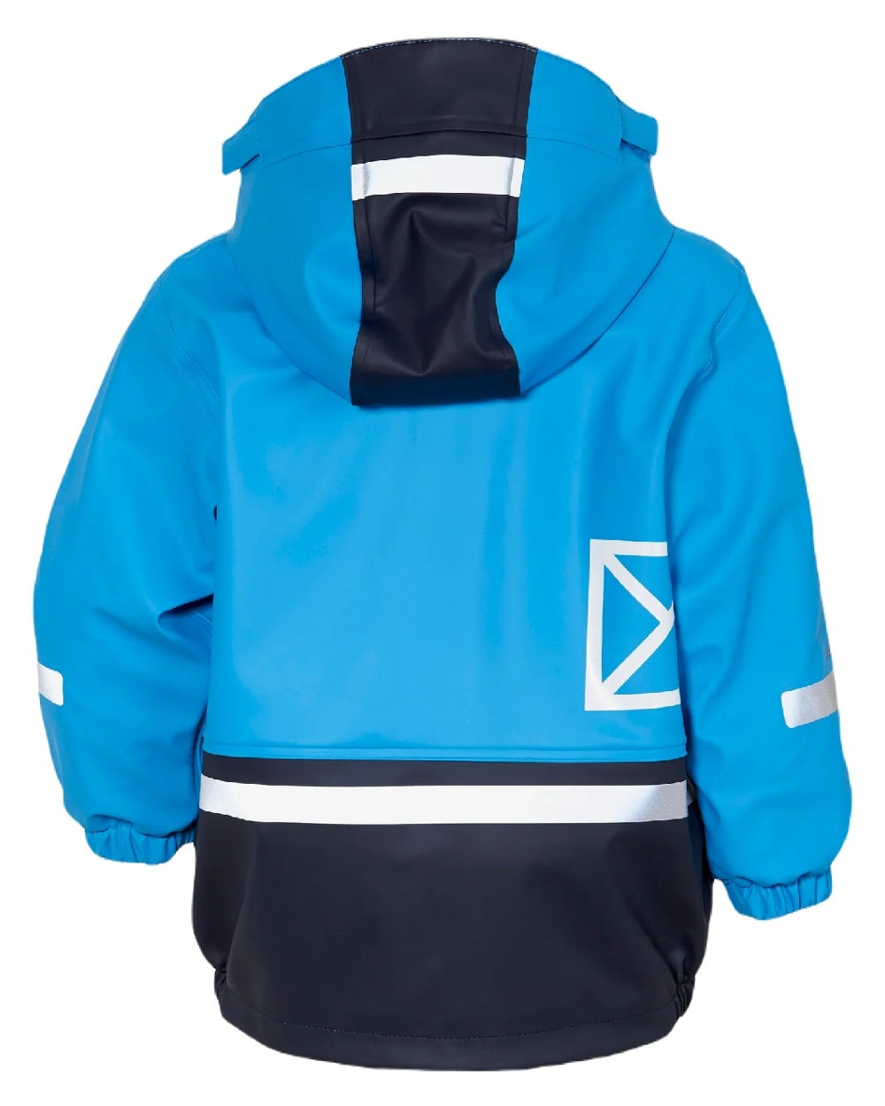 Sharp Blue Coloured Didriksons Boardman Kids Rain Set on a white background